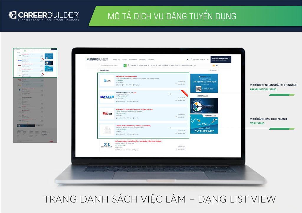 10 công việc uy tín nhất tại Việt Nam