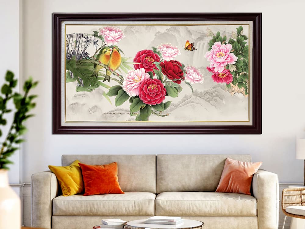 Hình ảnh hướng dẫn cách chọn tranh phong thủy theo tuổi để tăng tài lộc, may mắn cho gia chủ mệnh số 5